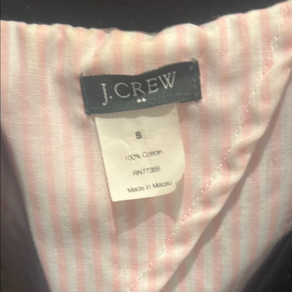 ๐ Vintage J. Crew Velvet Blazer | Size S | Blue with Pink Lining | EUC - Picture 2 of 8